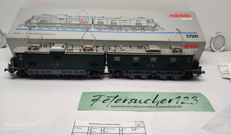 Märklin H0 AC 37591/ Ae 8/14 E-Lok Schweizer Bahnen / SBB / Delta-Digital / OVP