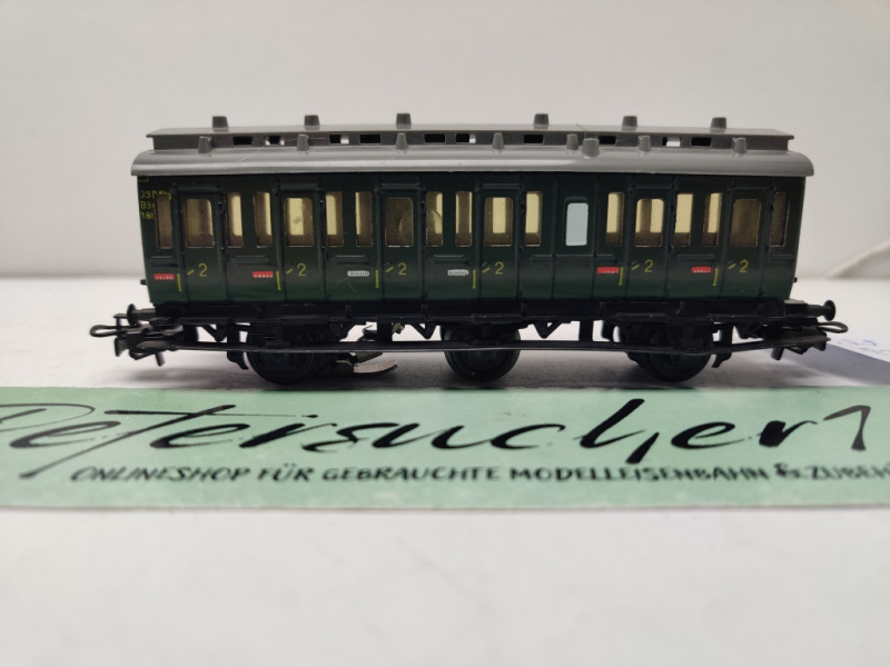 Märklin H0 AC 4005 / 280 Abteilwagen 2.Kl. / Grün / Licht /