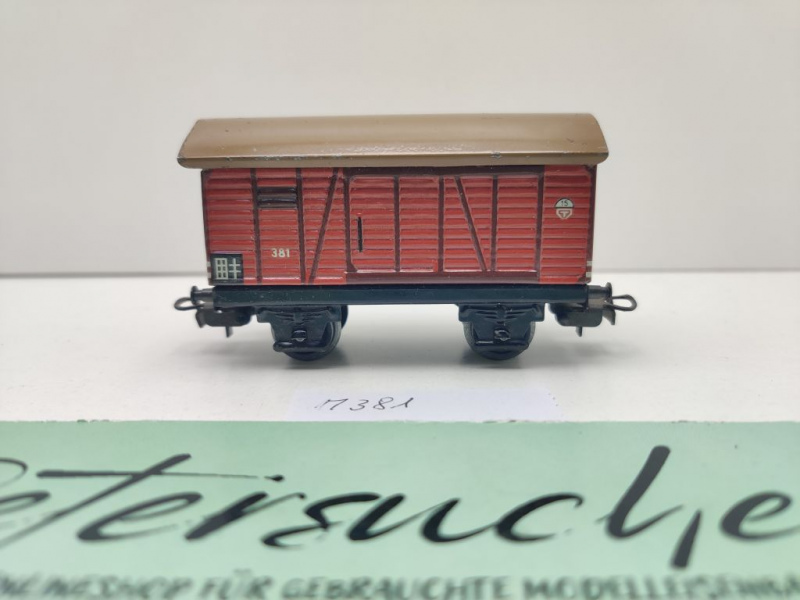 Märklin H0 AC 381 gedeckter Güterwagen / Blechgehäuse / Bauzeit 1947