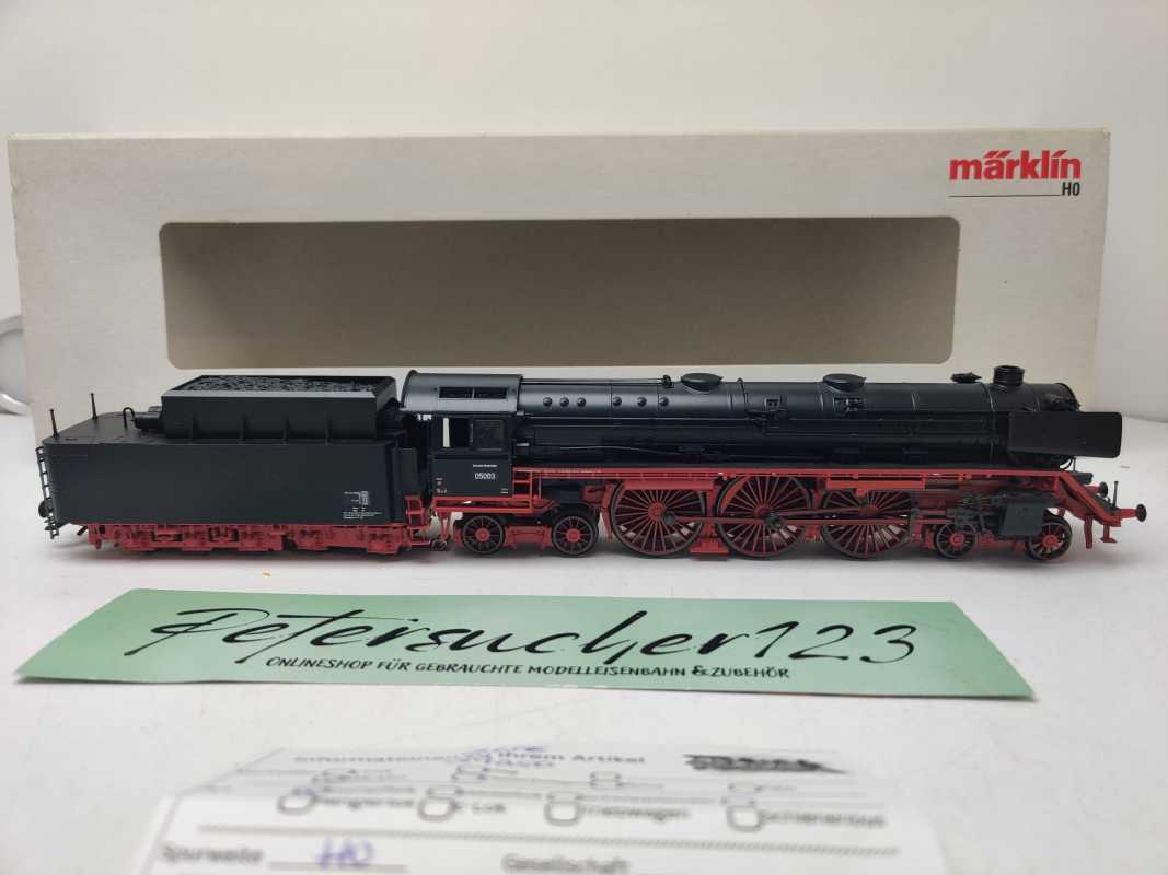Märklin H0 AC 39050 / BR05 schwere Schnellzug-Dampflokomotive / DB / Mfx / Sound / Dampf / OVP