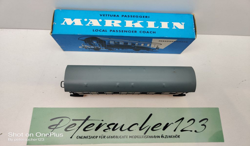 Märklin H0 AC 4002 Donnerbüchse 2.Kl / Licht / Bi / DB / OVP blau