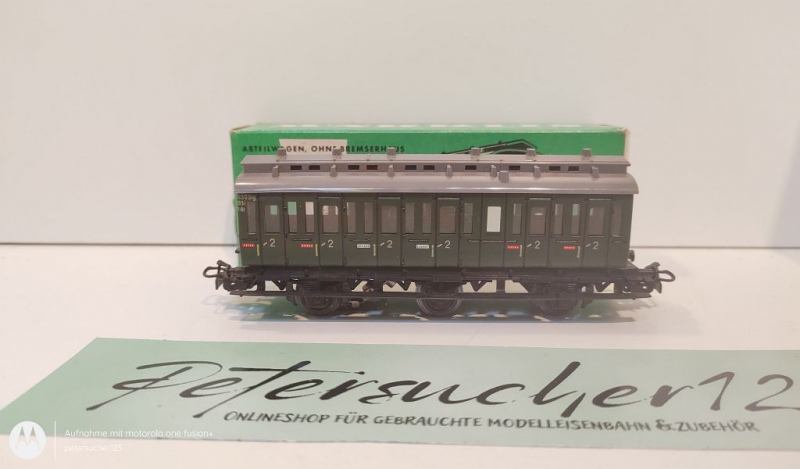 Märklin H0 AC 4004 Abteilwagen 2.Kl / Licht / OVP grün