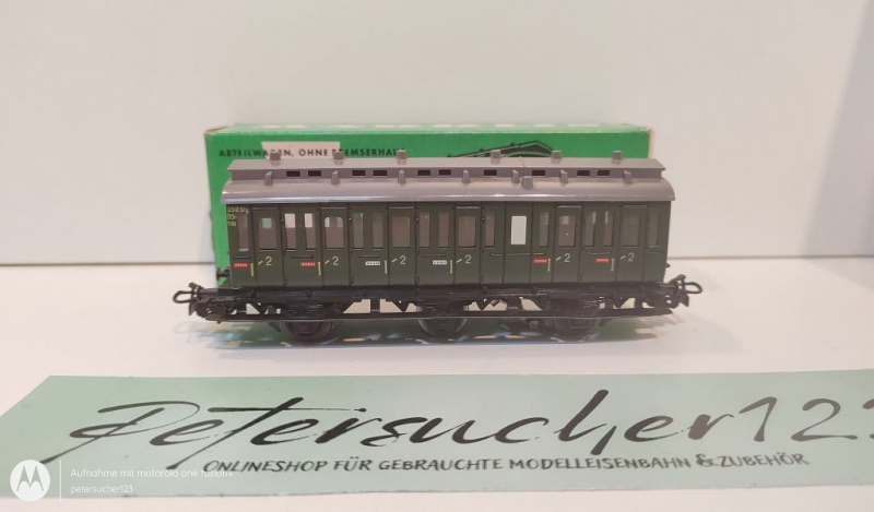 Märklin H0 AC 4004 Abteilwagen 2.Kl / Licht / OVP grün