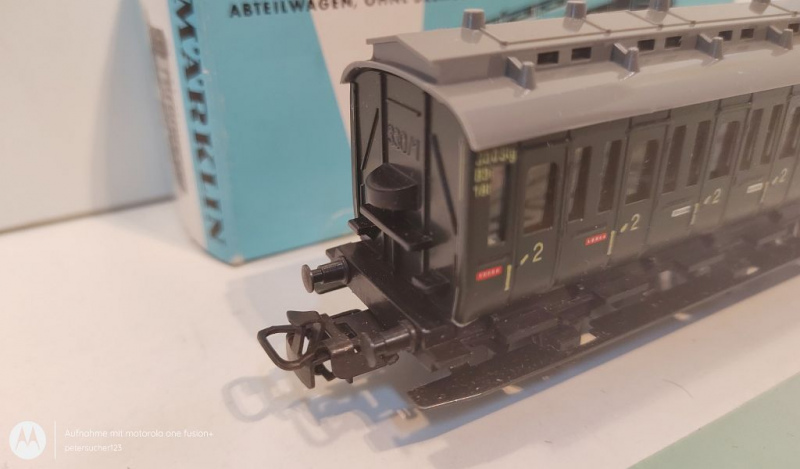 Märklin H0 AC 4004 Abteilwagen 2.Kl / Licht / OVP hellblau