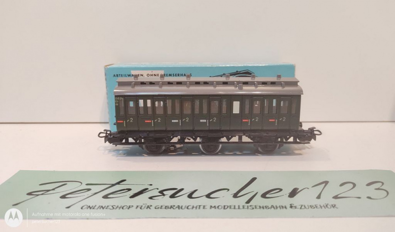 Märklin H0 AC 4004 Abteilwagen 2.Kl / Licht / OVP hellblau