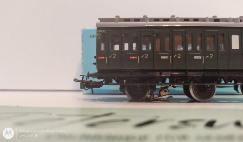 Märklin H0 AC 4004 Abteilwagen 2.Kl / Licht / OVP hellblau