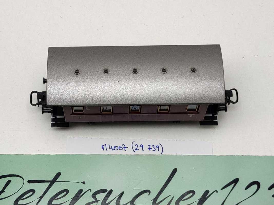 Märklin H0 AC 4007 Plattformwagen rot 29 739 2.Kl Bi
