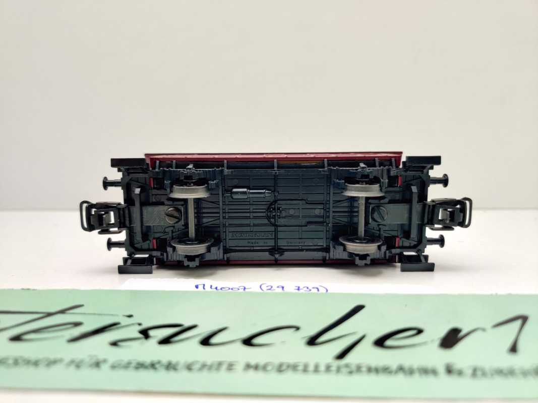 Märklin H0 AC 4007 Plattformwagen rot 29 739 2.Kl Bi
