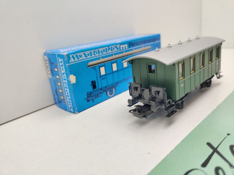 Märklin H0 AC 4007 Plattformwagen Bi / Privatbahn / OVP blau