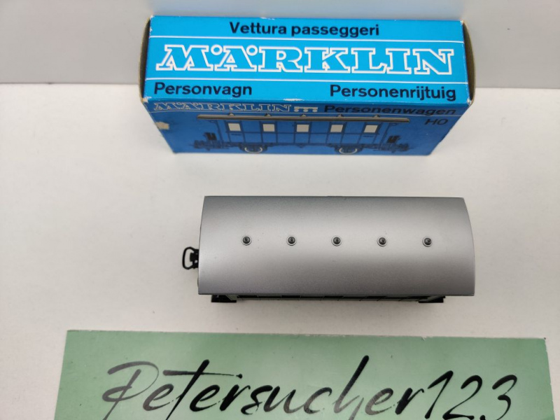 Märklin H0 AC 4007 Plattformwagen Bi / Privatbahn / OVP blau