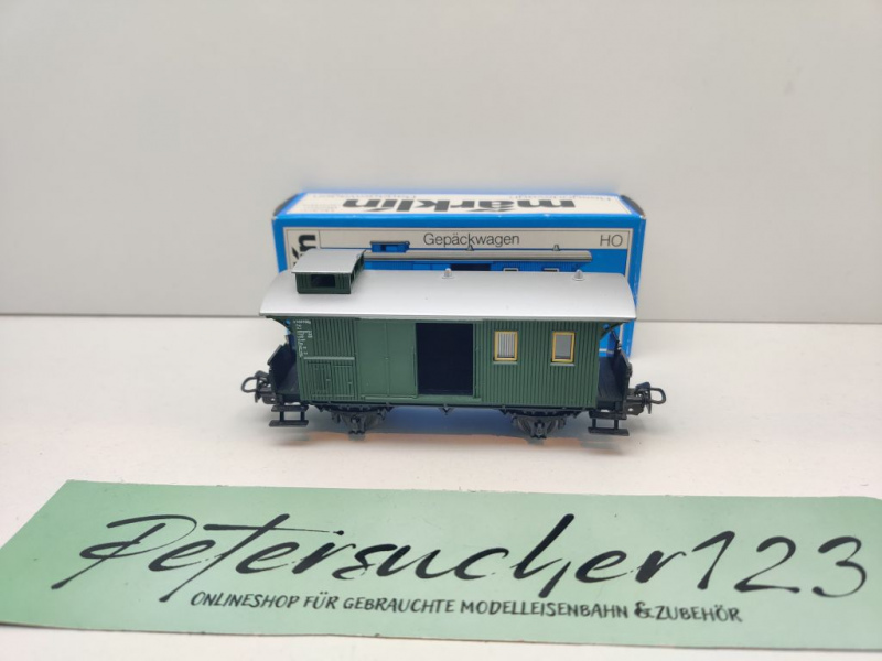 Märklin H0 AC 4008 Personenzug-Gepäckwagen / PWi / DB / OVP blau