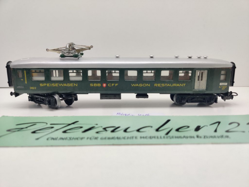 Märklin H0 AC 4016 Schnellzug-Speisewagen Dachabnehmer / SBB