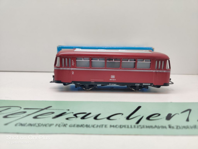 Märklin H0 AC 4018 Beiwagen z Schienenbus / Licht / 2.Kl / BD / DB / OVP blau