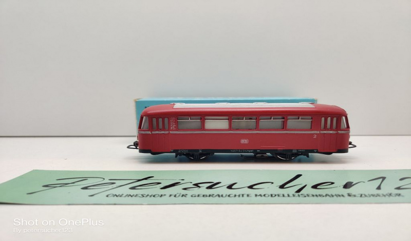 Märklin H0 AC 4018 Beiwg z Schienenbus 2.Kl. / VB 142 995 / Licht / DB / OVP hellblau