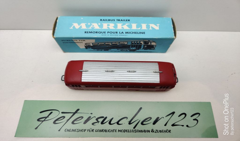Märklin H0 AC 4018 Beiwg z Schienenbus 2.Kl. / VB 142 995 / Licht / DB / OVP hellblau
