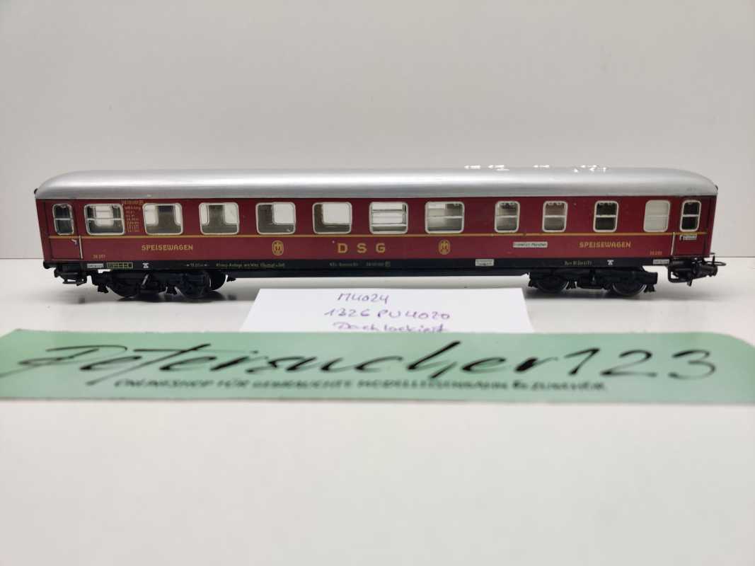 Märklin H0 4024 Speisewagen 36 201 WR4üm / Blech / Dach Lackiert / DSG