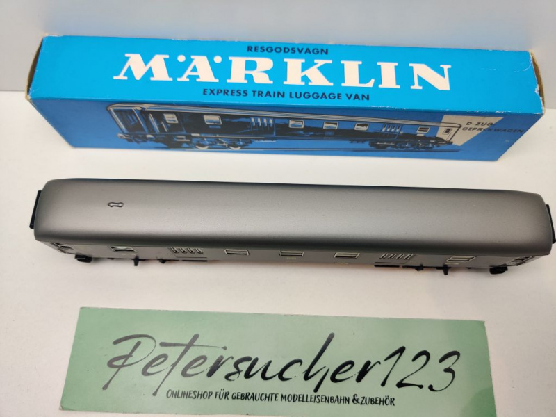 Märklin H0 AC 4026 Gepäckwagen Pw4ymg / DB / OVP blau