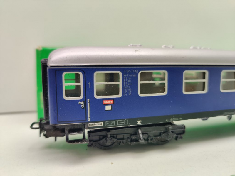 Märklin H0 AC 4027 D-Zug Abteilwagen 1.Kl A4üm / DB / OVP grün