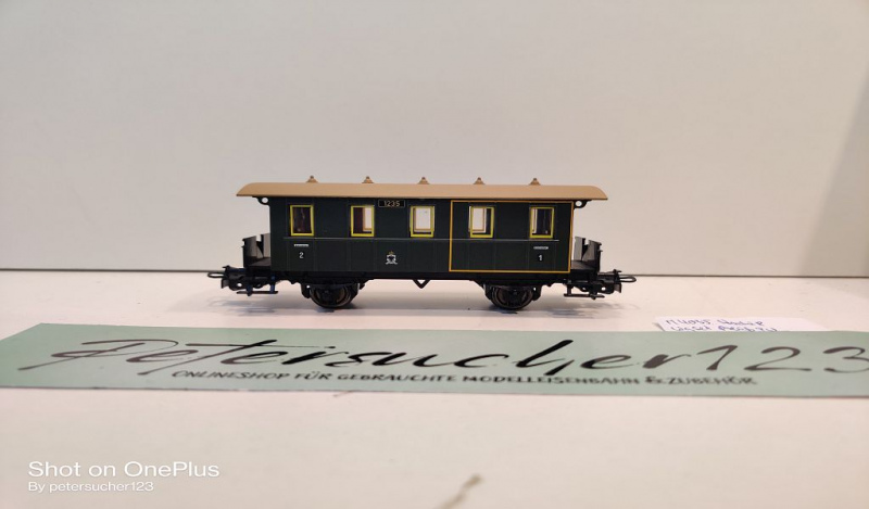 Märklin H0 AC 4035 1x Personenwagen 1235 / 1.+2.Kl / aus Set / K.P.E.V.