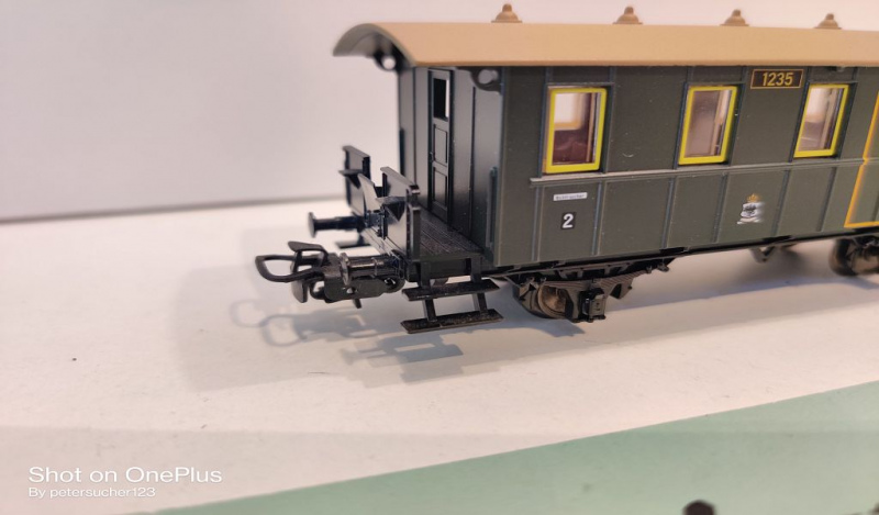 Märklin H0 AC 4035 1x Personenwagen 1235 / 1.+2.Kl / aus Set / K.P.E.V.