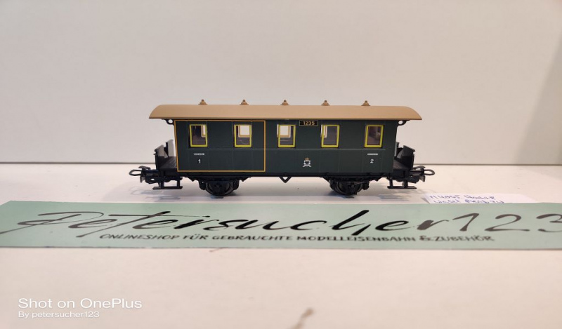 Märklin H0 AC 4035 1x Personenwagen 1235 / 1.+2.Kl / aus Set / K.P.E.V.