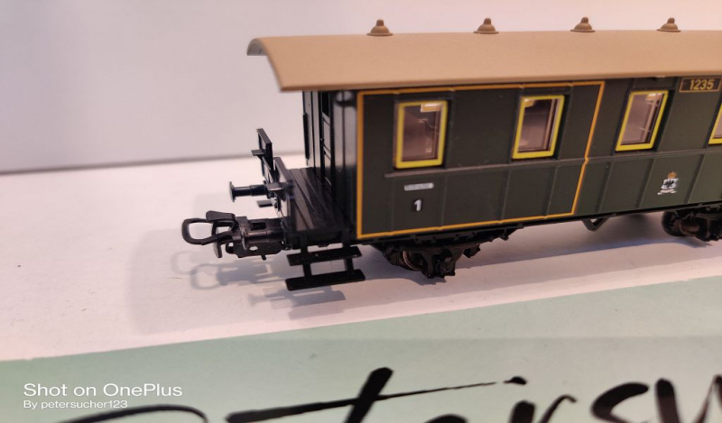 Märklin H0 AC 4035 1x Personenwagen 1235 / 1.+2.Kl / aus Set / K.P.E.V.