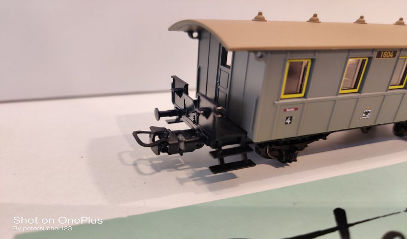 Märklin H0 AC 4035 1x Personenwagen 1604 / 4.Kl / aus Set / K.P.E.V.