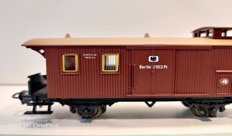 Märklin H0 AC 4035 1x Gepäckwagen 3103 Pi / aus Set / K.P.E.V.