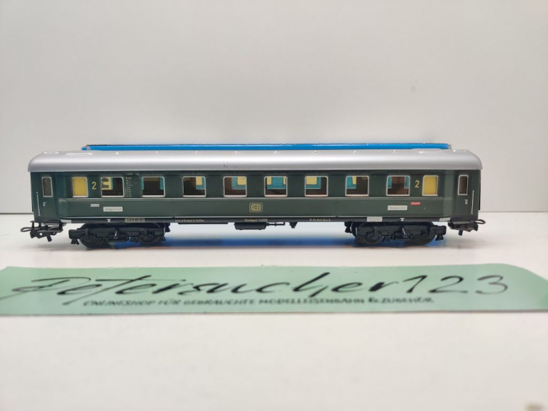 Märklin H0 AC 4037 Schnellzugwagen 2. Kl. / B4ü / DB / OVP blau
