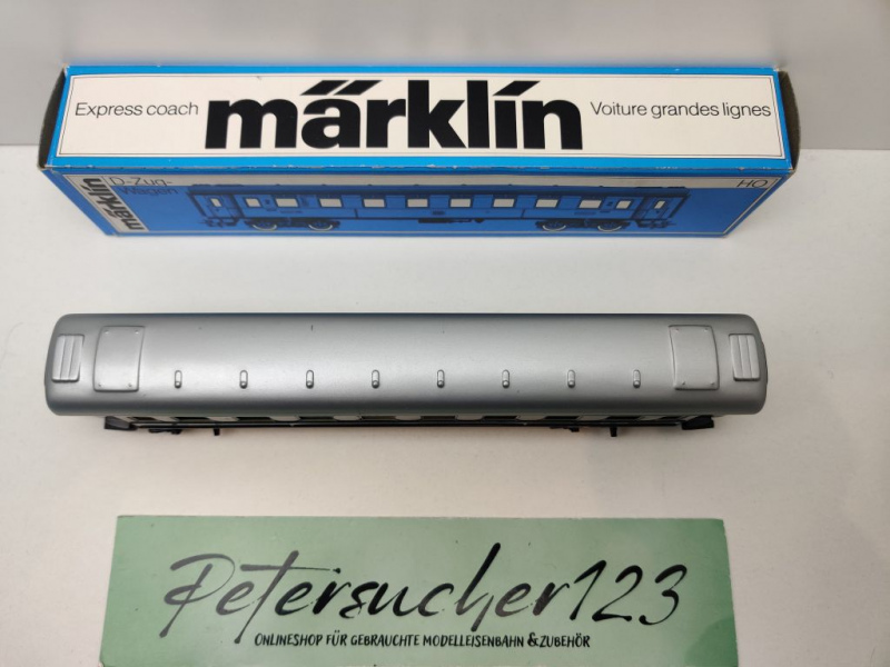 Märklin H0 AC 4037 Schnellzugwagen 2. Kl. / B4ü / DB / OVP blau