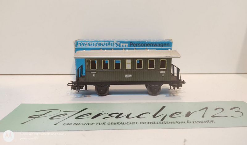 Märklin H0 AC 4040 Personenwagen 4051 Stg / 2.Kl / OVP blau