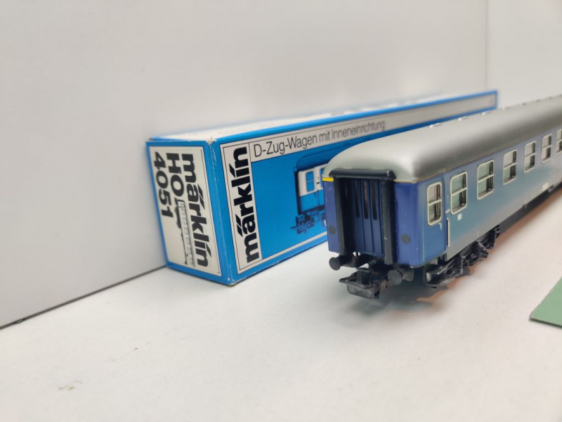 Märklin H0 AC 4051 Abteilwagen 1.Kl Aüm202 / DB / OVP blau