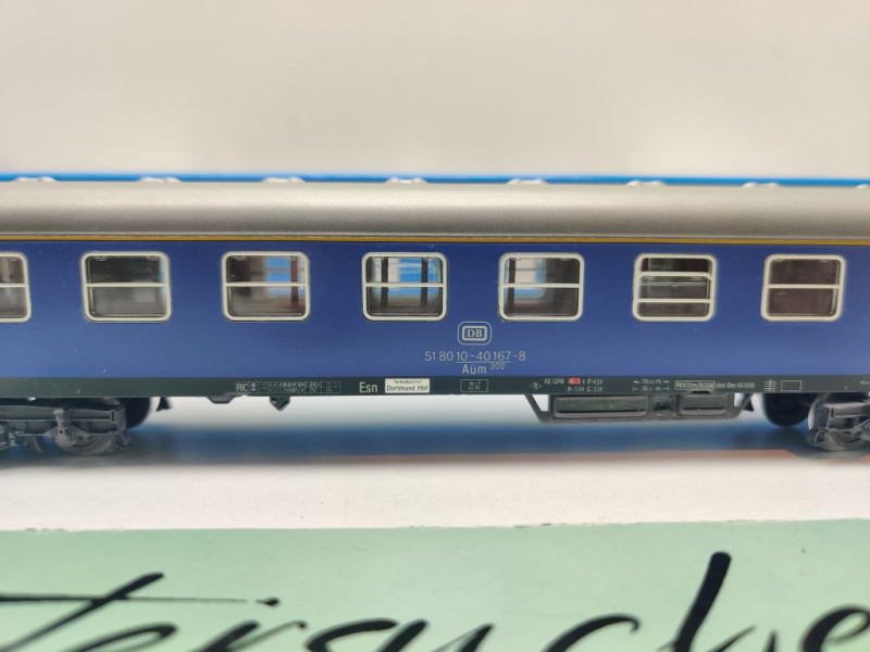 Märklin H0 AC 4051 Abteilwagen 1.Kl Aüm202 / DB / OVP blau
