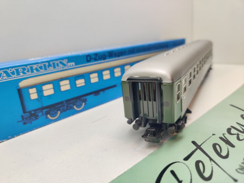 Märklin H0 AC 4052 D-Zug Abteilwagen 2.Kl Büm232 / DB / OVP blau
