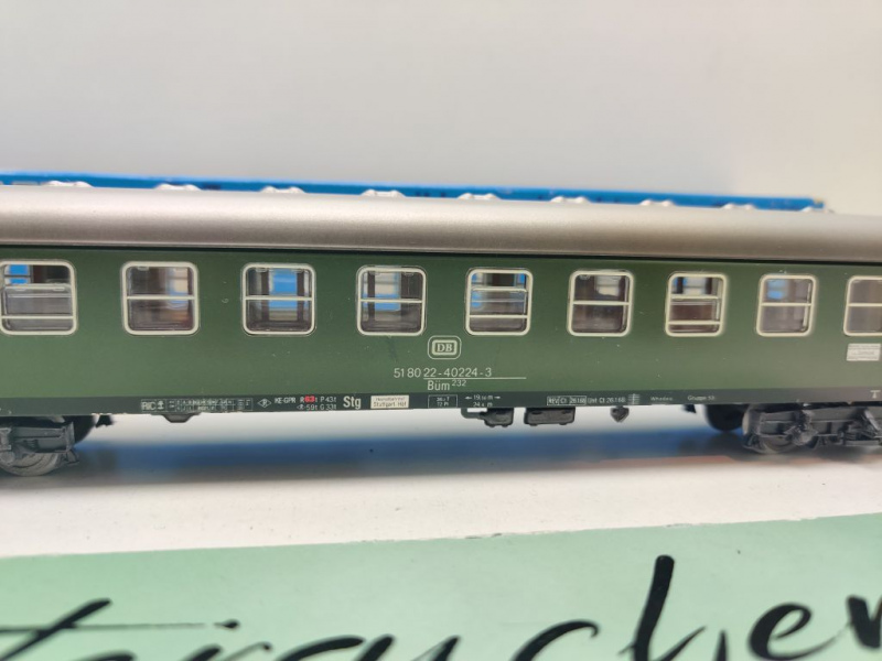 Märklin H0 AC 4052 D-Zug Abteilwagen 2.Kl Büm232 / DB / OVP blau