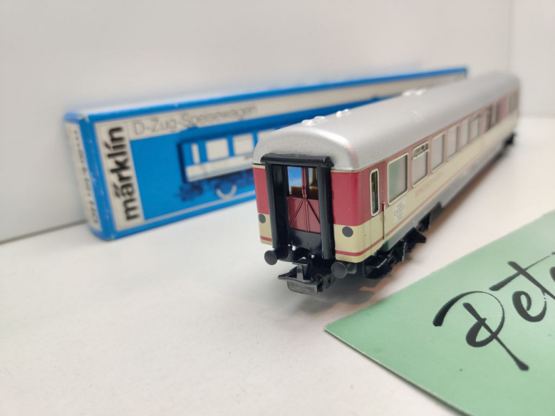 Märklin H0 AC 4054 Speisewagen Licht / WRümh / DB / OVP blau