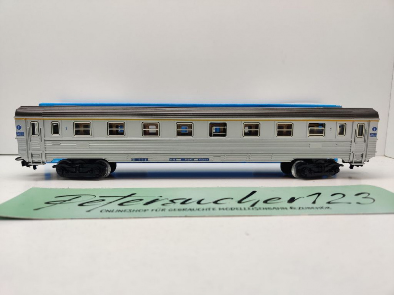 Märklin H0 AC 4076 D-Zug-Wagen 1.Kl A9uj / Inox / SNCF / OVP blau