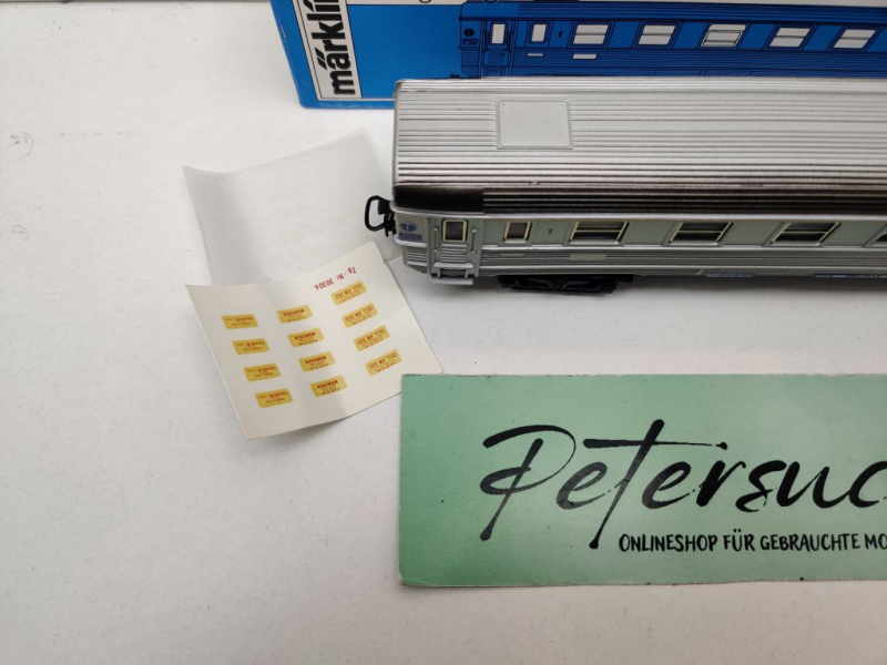 Märklin H0 AC 4076 D-Zug-Wagen 1.Kl A9uj / Inox / SNCF / OVP blau