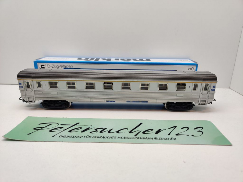 Märklin H0 AC 4076 D-Zug-Wagen 1.Kl A9uj / Inox / SNCF / OVP blau