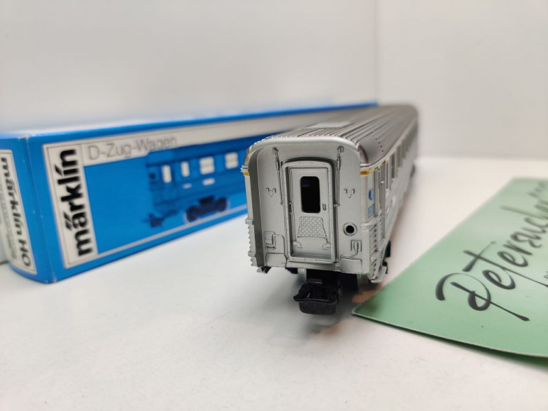 Märklin H0 AC 4076 D-Zug-Wagen 1.Kl A9uj / Inox / SNCF / OVP blau