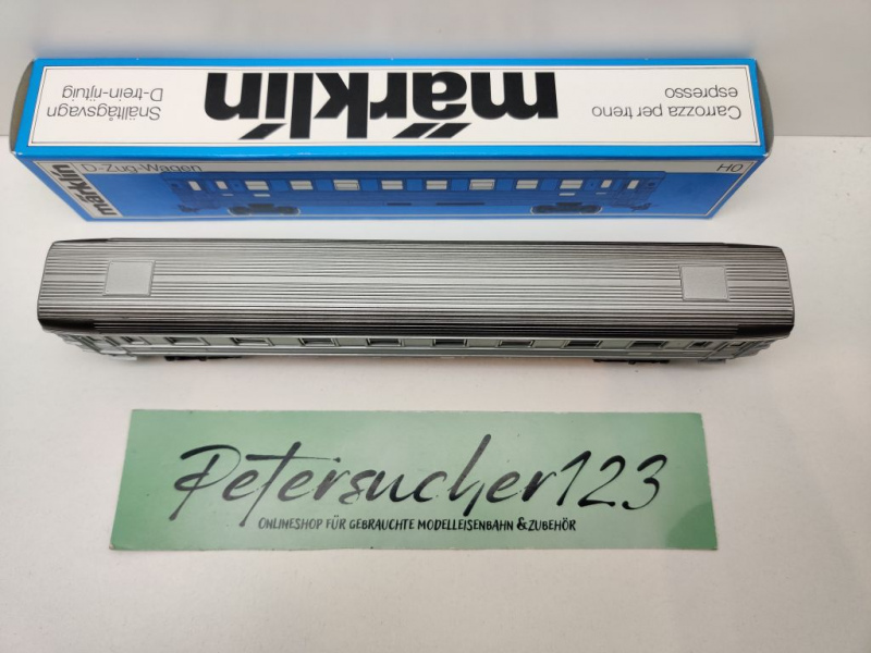 Märklin H0 AC 4076 D-Zug-Wagen 1.Kl A9uj / Inox / SNCF / OVP blau