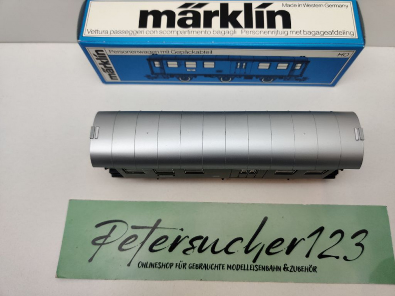 Märklin H0 AC 4080 Umbauwagen Gepäckabteil 2.Kl BD3yge / DB / OVP blau