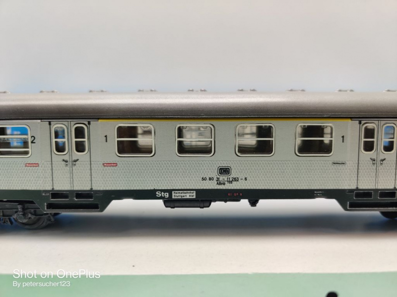 Märklin H0 AC 4083 Nahverkehrswagen "Silberling" 1./2.Kl / ABnb703 / DB / OVP blau