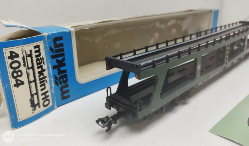 Märklin H0 AC 4084 Autotransporter / DB / Blaue OVP