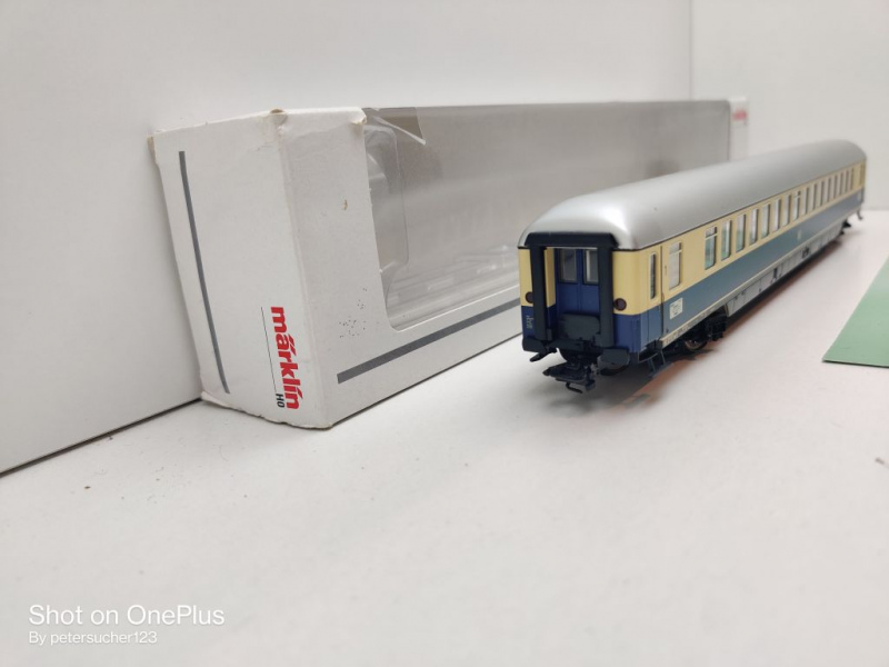 Märklin H0 AC 40850-04 1x Großraumwagen aus TEE-Set "Tin Plate" / DB / EVP weiß
