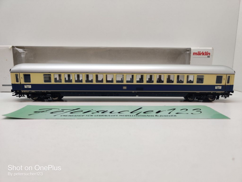 Märklin H0 AC 40850-04 1x Großraumwagen aus TEE-Set "Tin Plate" / DB / EVP weiß