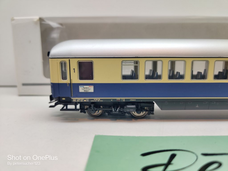 Märklin H0 AC 40850-04 1x Großraumwagen aus TEE-Set "Tin Plate" / DB / EVP weiß