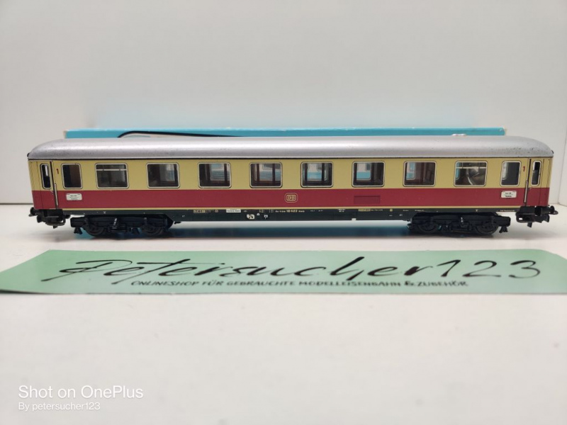 Märklin H0 AC 4089 TEE Abteilwagen / 1.Kl / Licht / Av4üm / DB / OVP hellblau