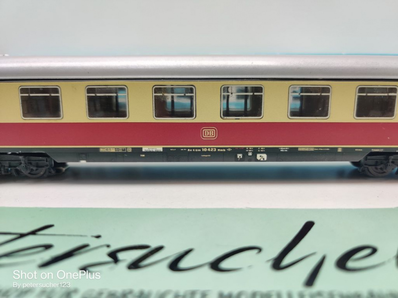 Märklin H0 AC 4089 TEE Abteilwagen / 1.Kl / Licht / Av4üm / DB / OVP hellblau
