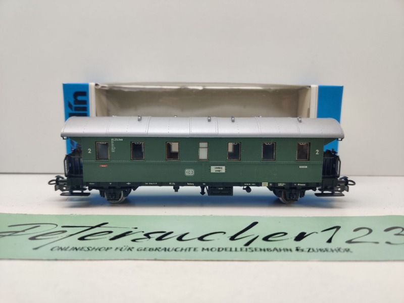 Märklin H0 AC 4101 Plattformwagen 2.Kl "Donnerbüchse" Ci28 / DB / OVP blau